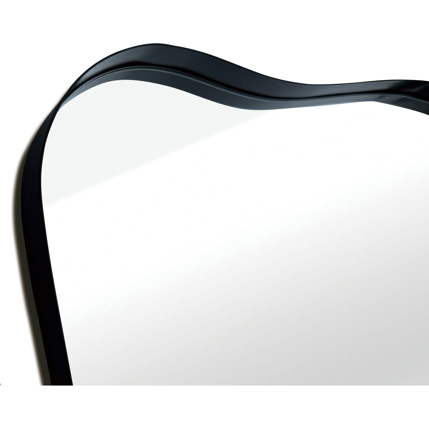 Organic Deep Framed Mirror Black Image 2