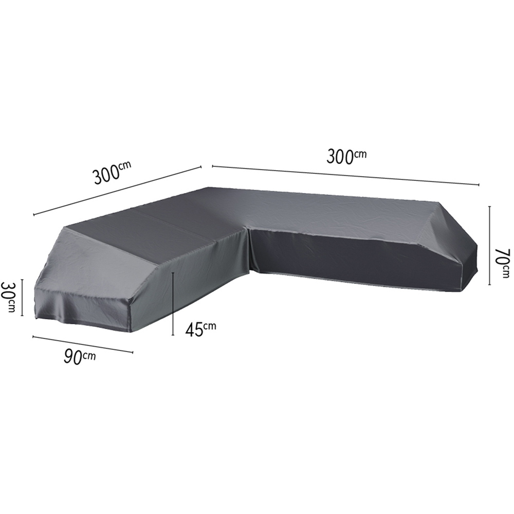 Platinum AeroCover Breathable L Shaped Outdoor Sofa Platform Cover 70 x 300cm Image 6