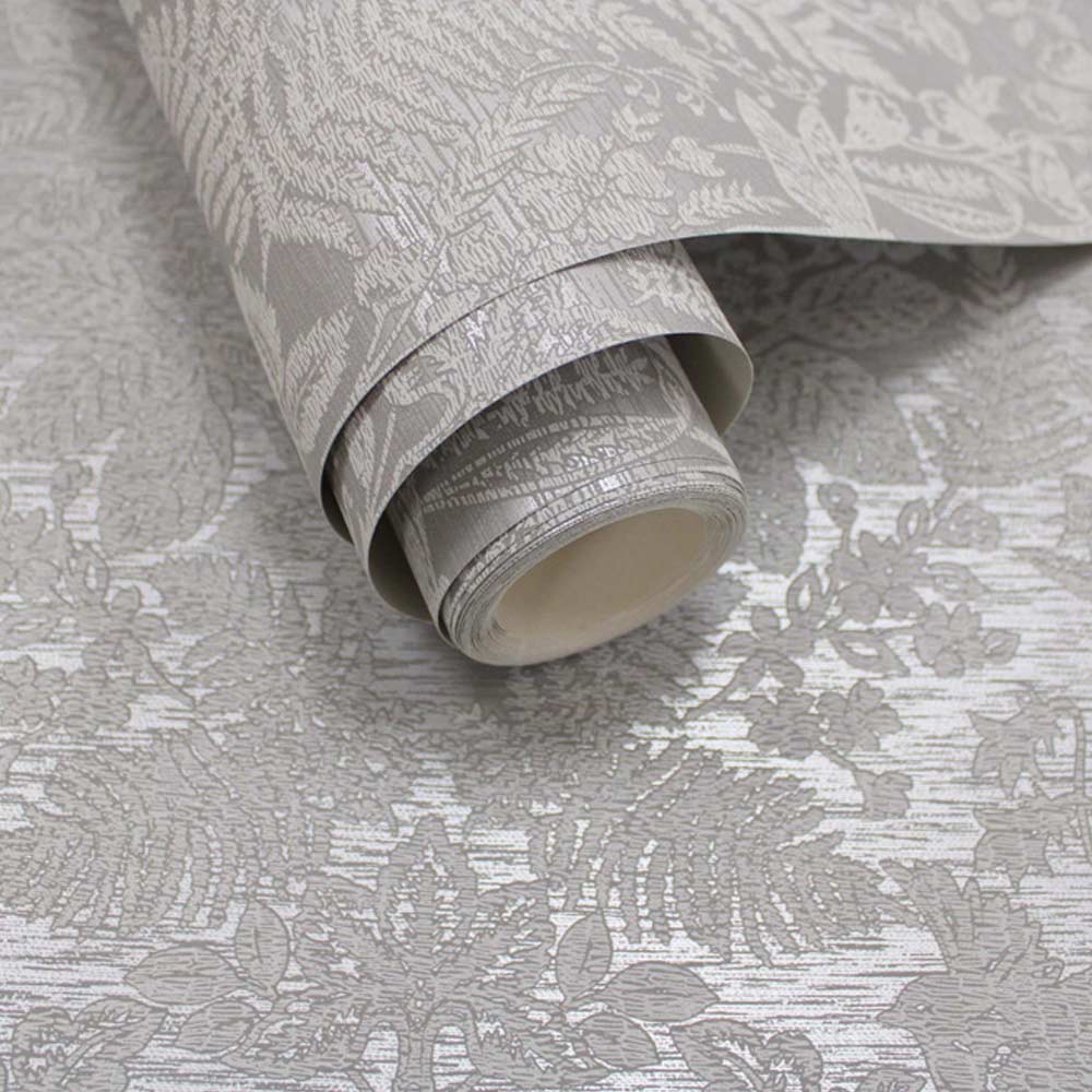 Holden Decor Woodland Stitch Grey Wallpaper Image 2