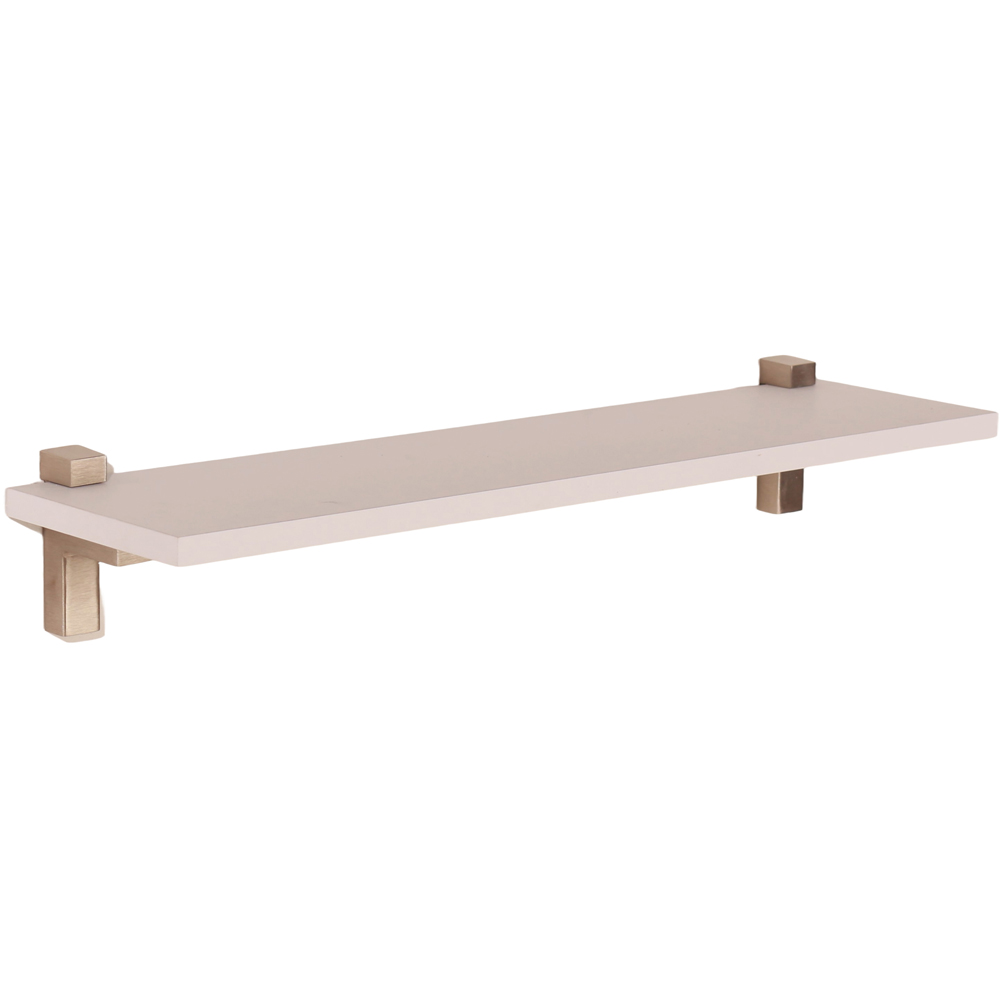 Core Products Lavant White Oak Slim Shelf with L Shape Bracket 60cm Image 1