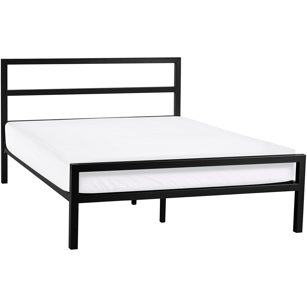 Julian Bowen Soto Double Satin Black Metal Bed Frame Image 2