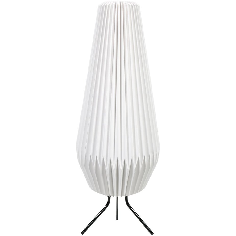 ValueLights Astrid Geometric Origami Teardrop Paper Pleated LED Floor Lamp Image 1