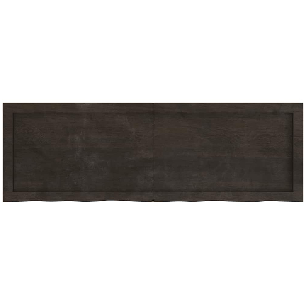 vidaXL 120cm Dark Brown Foldable Floating Wall Shelf Image 2