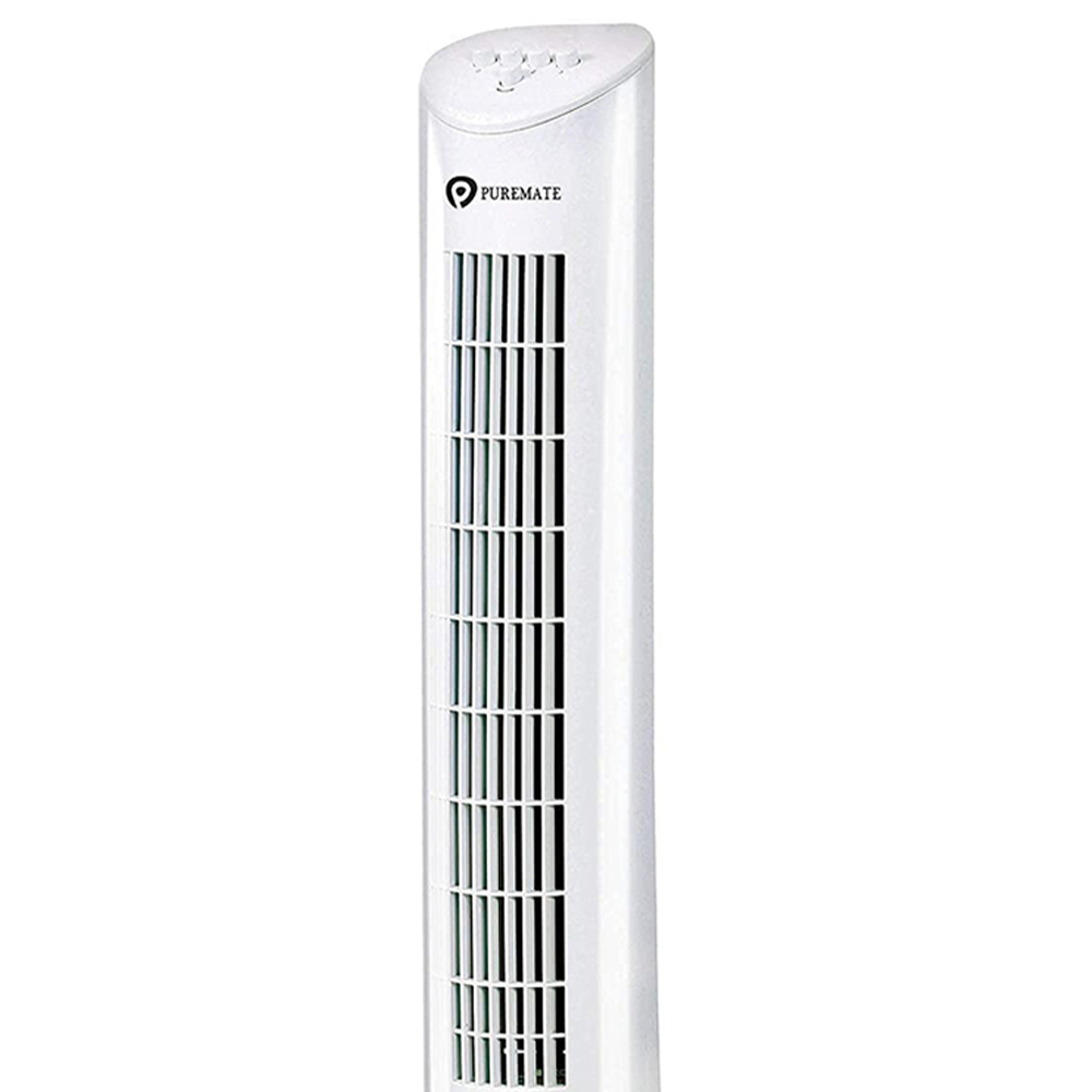 Puremate White Aroma Tower Fan 31 inch Image 2