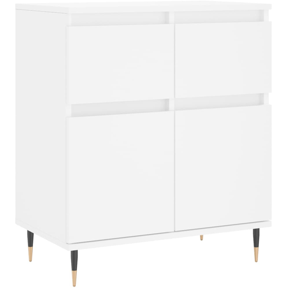 vidaXL 2 Door 2 Drawer White Sideboard Image 2