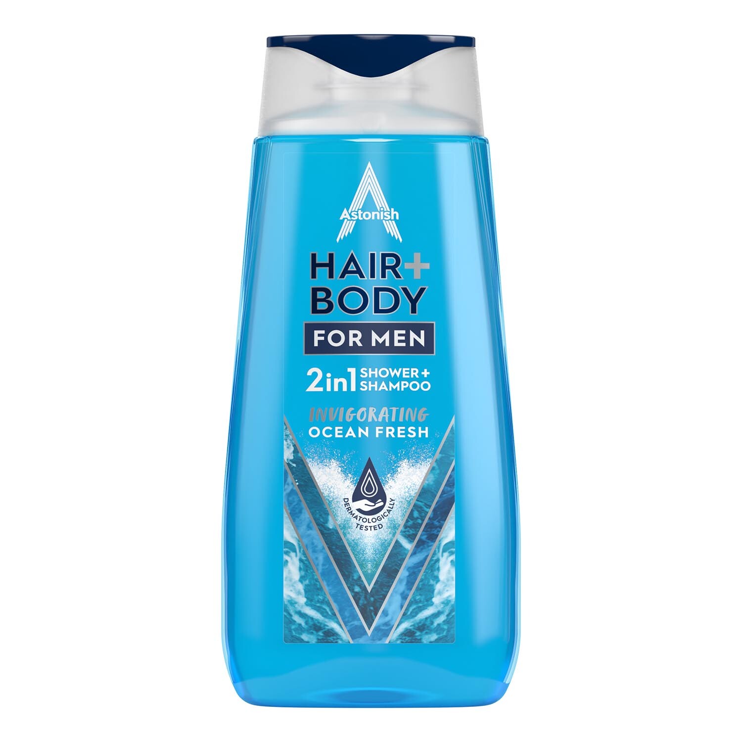 2-in-1 Ocean Fresh Shower Gel and Shampoo for Men - Blue Image