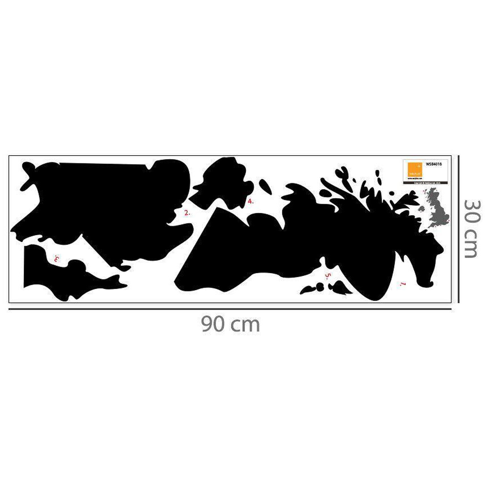 Walplus Chalkboard Map Wall Sticker Image 5