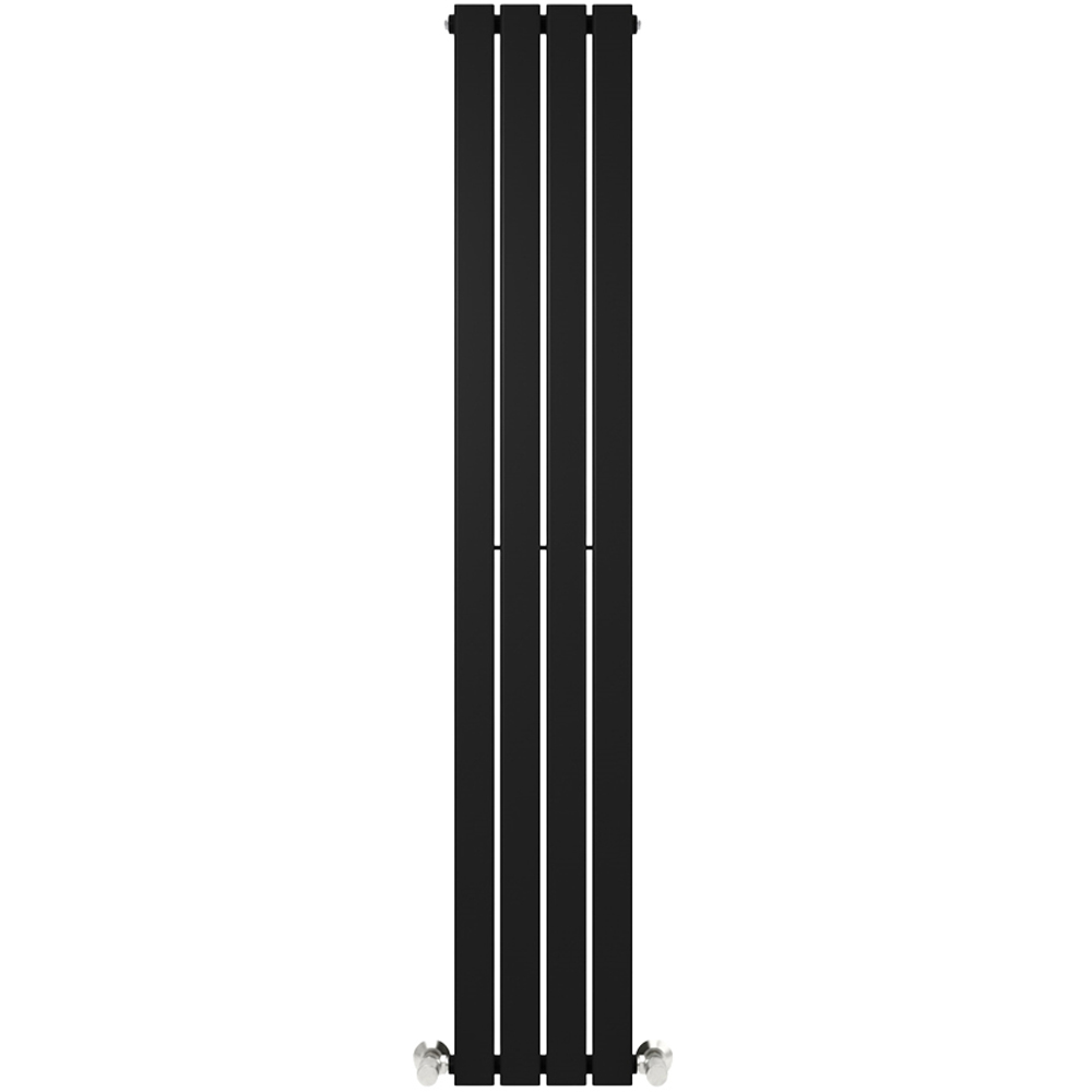 Black 2190 BTU Single Flat Panel Vertical Column Radiator 1800 x 272mm Image 3
