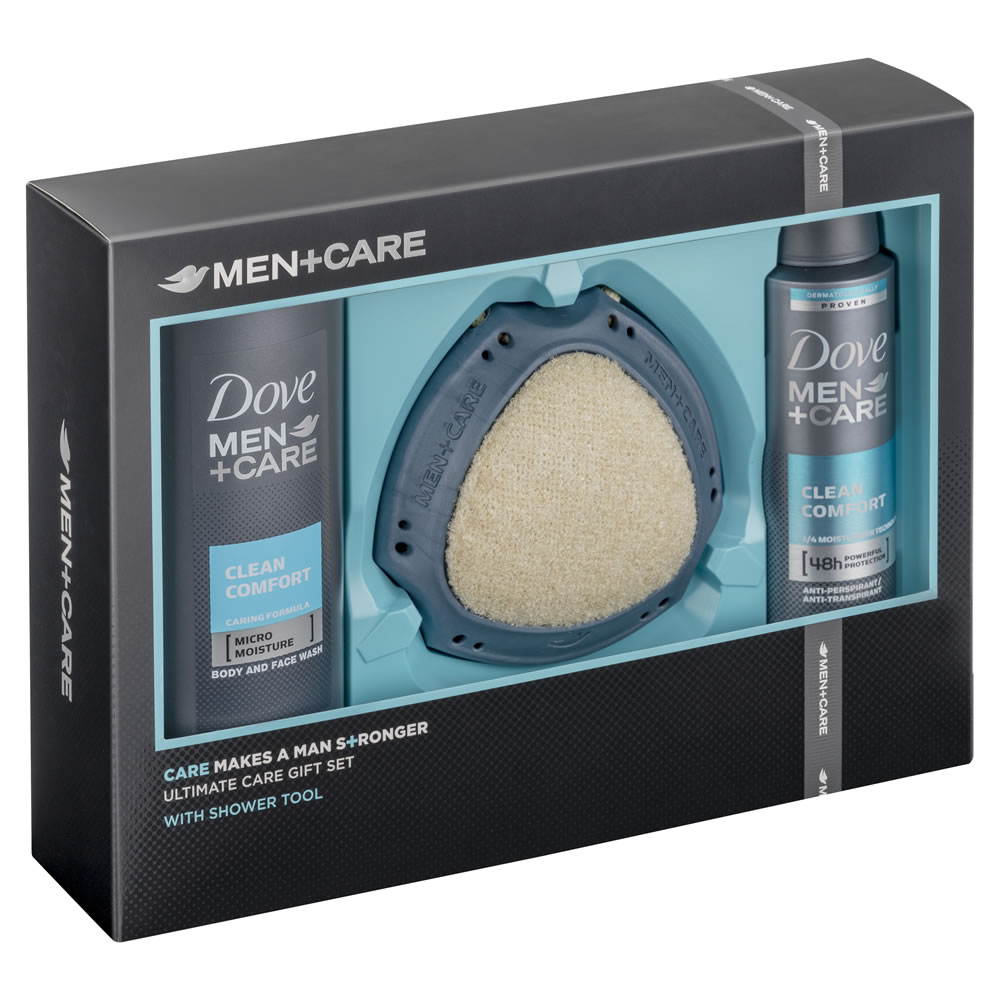 Dove Men +Care Gift Set with Shower Tool Image 2