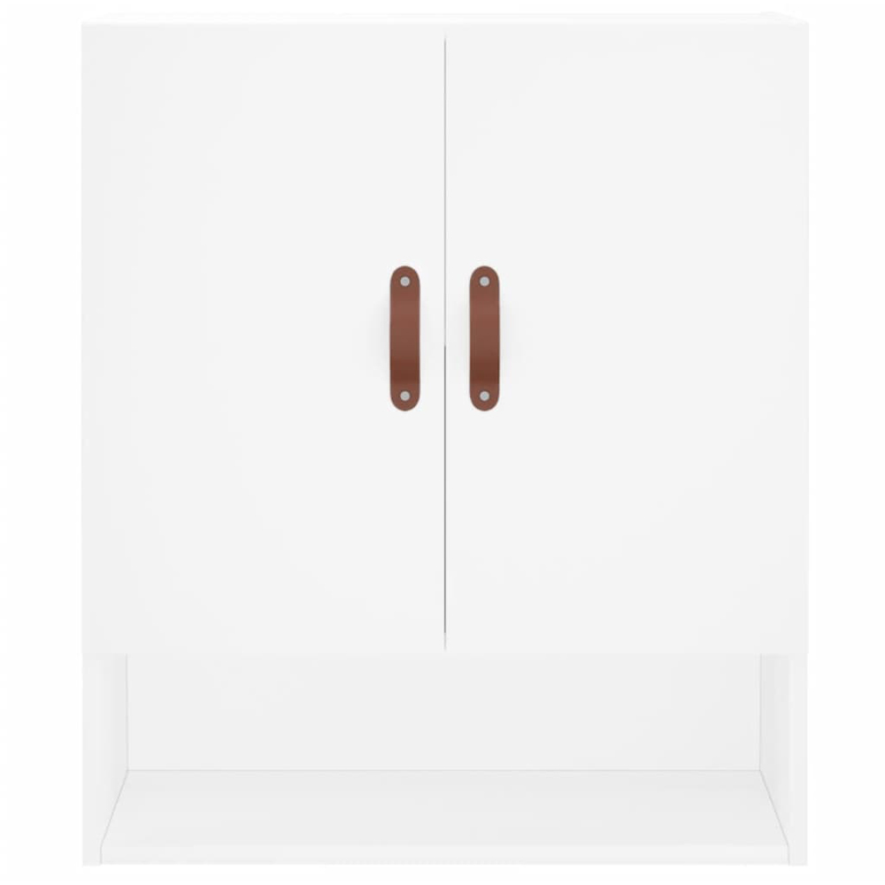 vidaXL 2 Door Single Shelf White Wall Cabinet Image 4