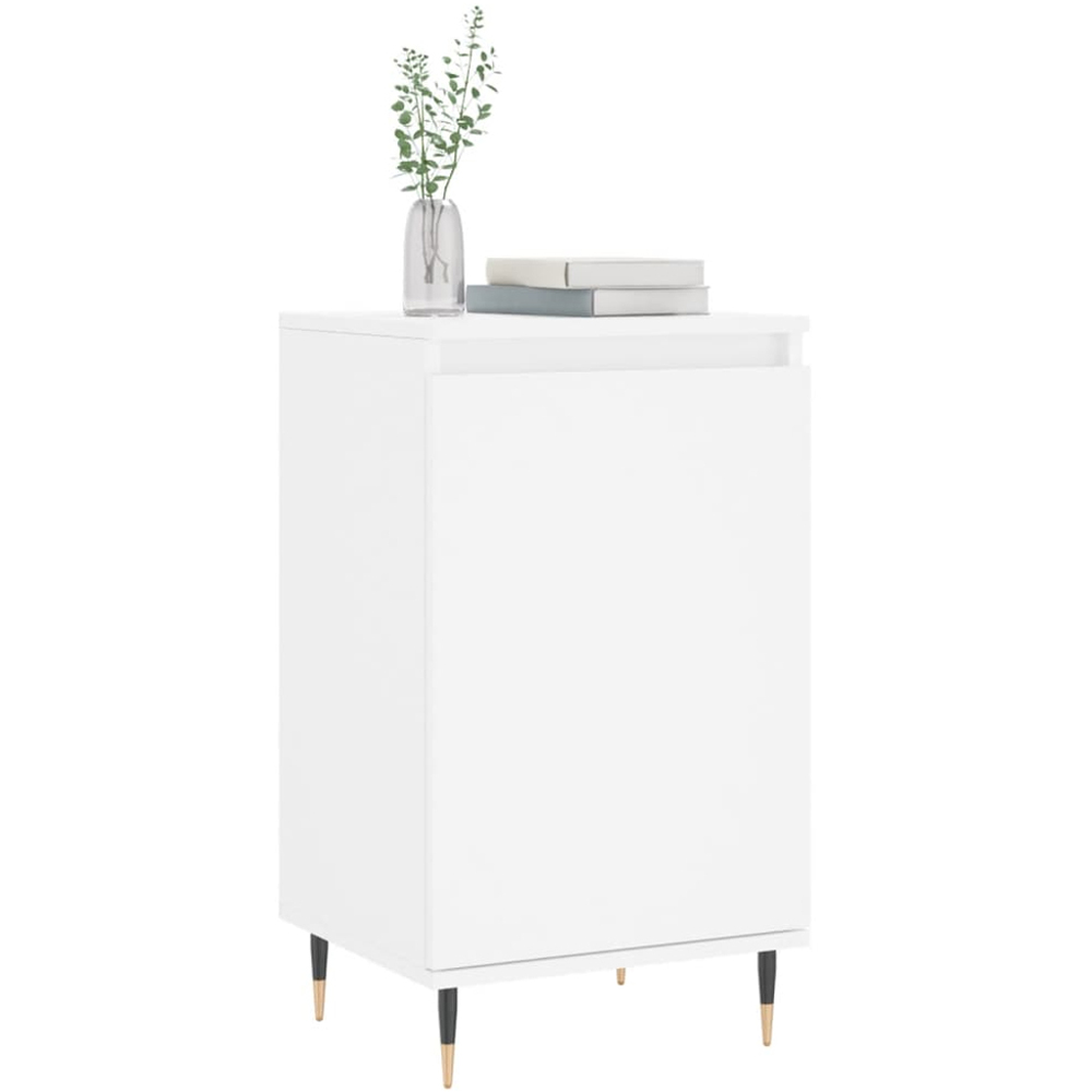 vidaXL Single Door White Sideboard Image 3