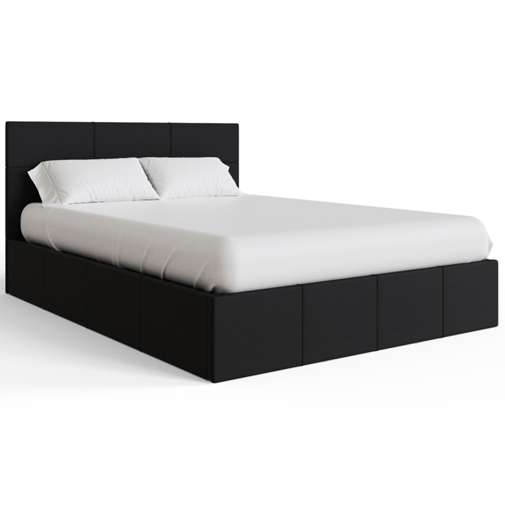 GFW Double Black End Lift Ottoman Bed Image 3