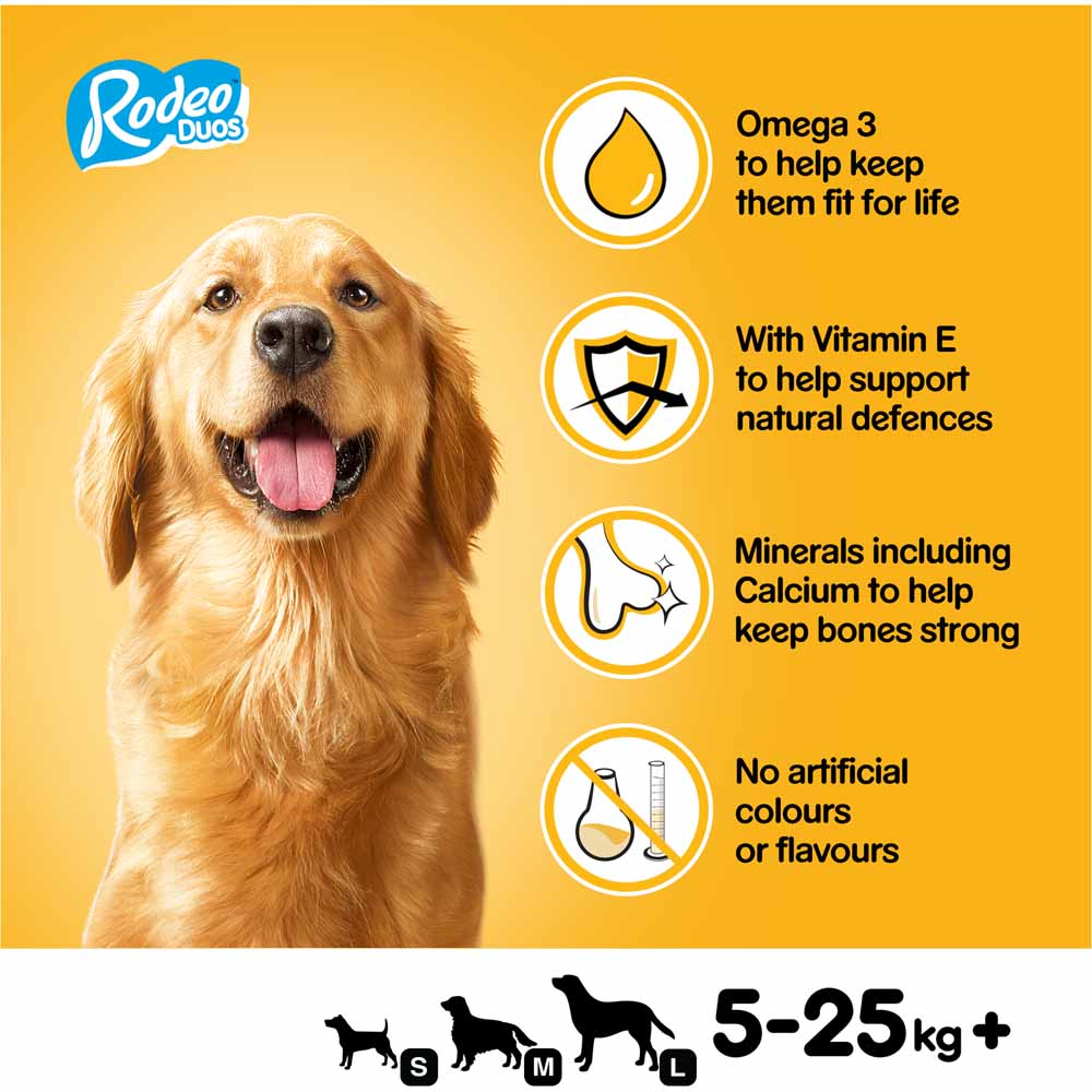 Pedigree Rodeo Duos Adult Chicken and Bacon Dog Treats 123g Image 5
