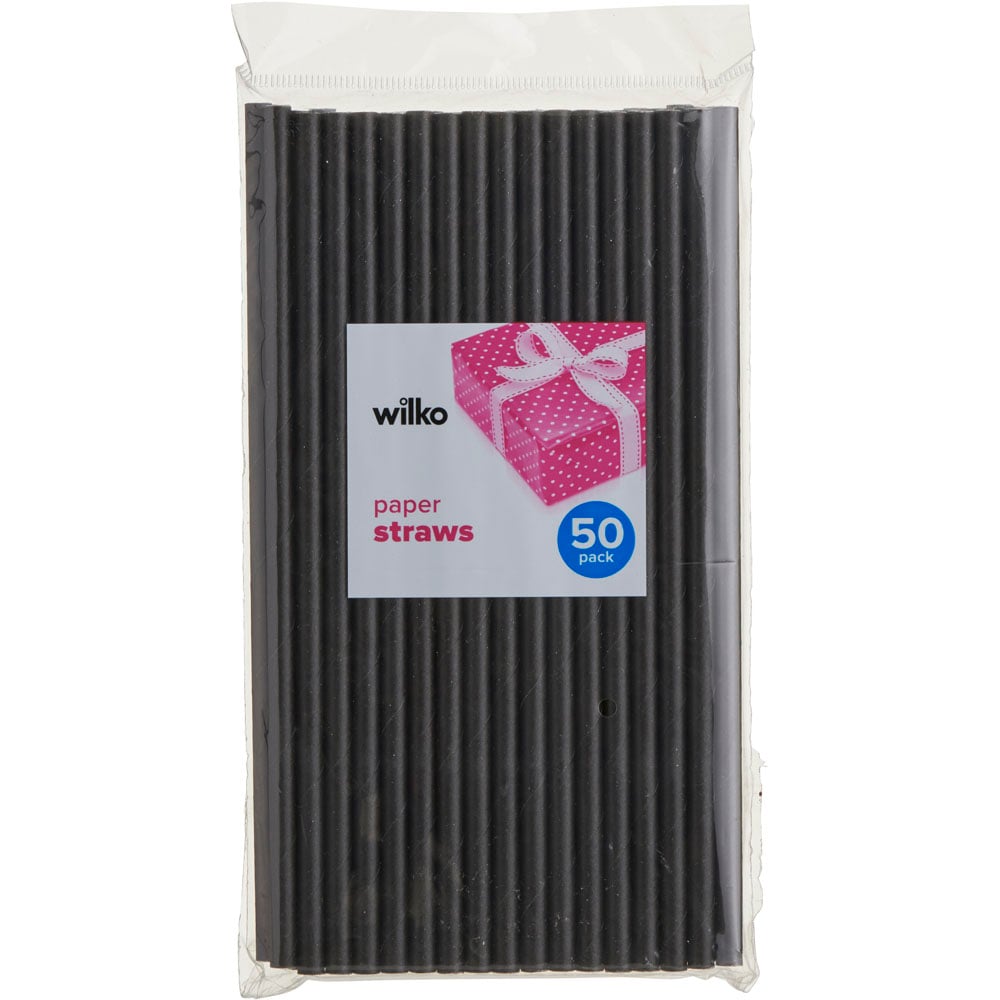 Wilko Paper Straws 50 Pack Image 2