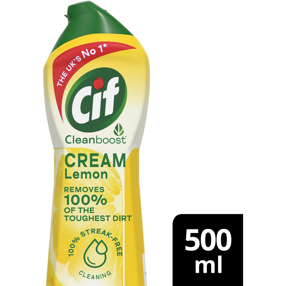 Cif Cream Lemon with Micro Particles Multipurpose Cleaner 500ml Image 2