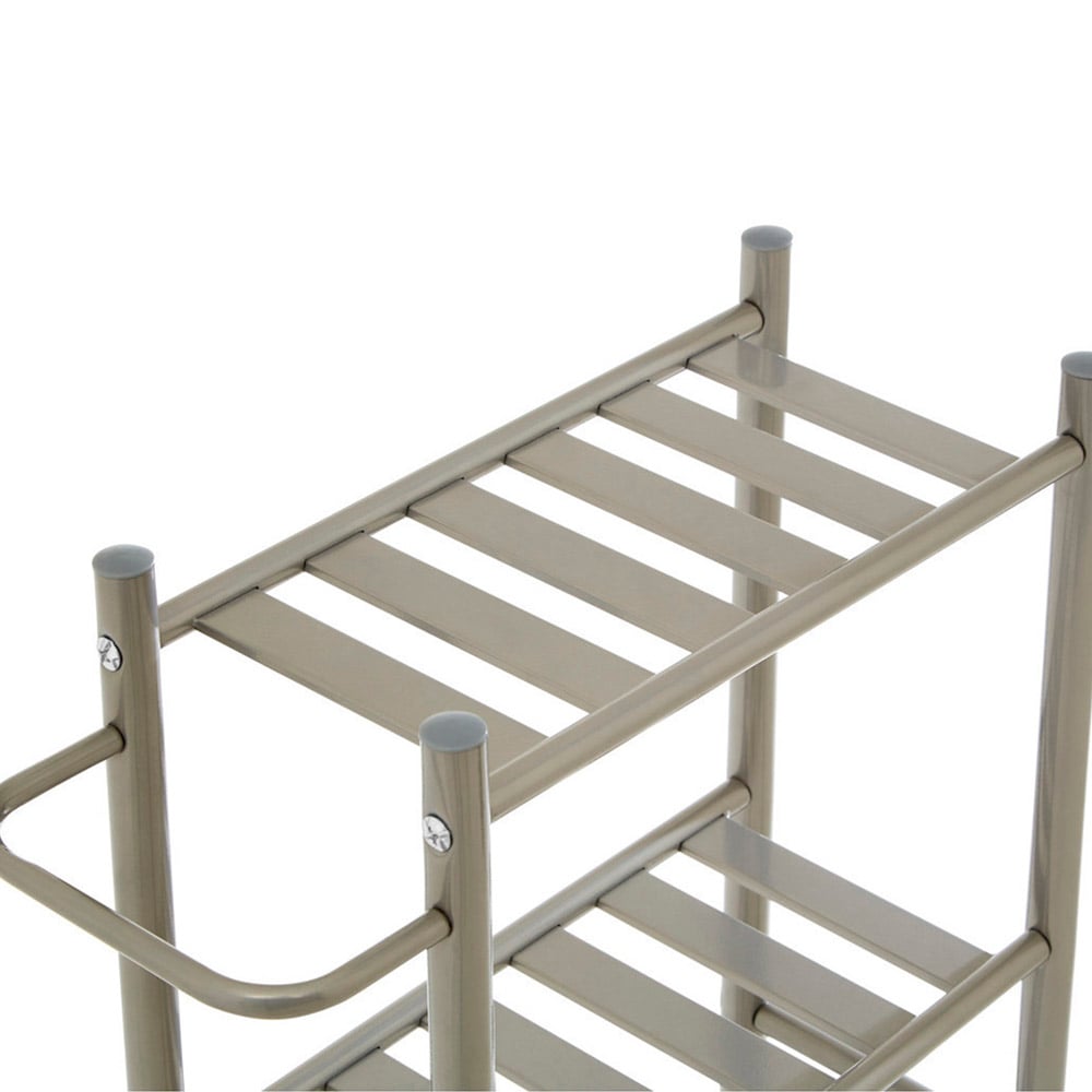 Dara 4-Tier Nickel Trolley with Basket Image 7