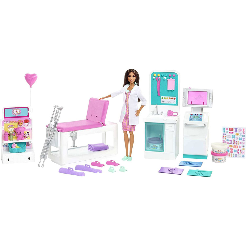 Barbie Fast Cast Clinic Doll Playset Image 1