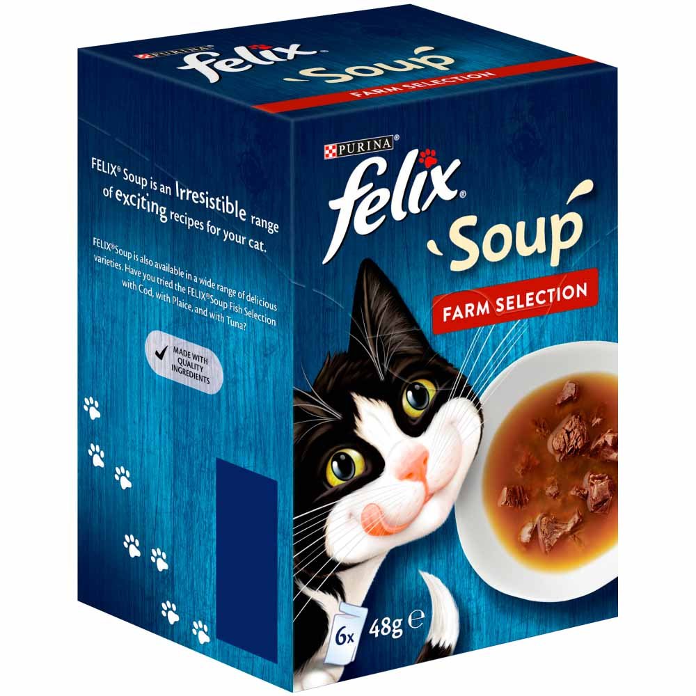 Felix Soup Farm Selection Cat Food 6 x 48g   Image 3