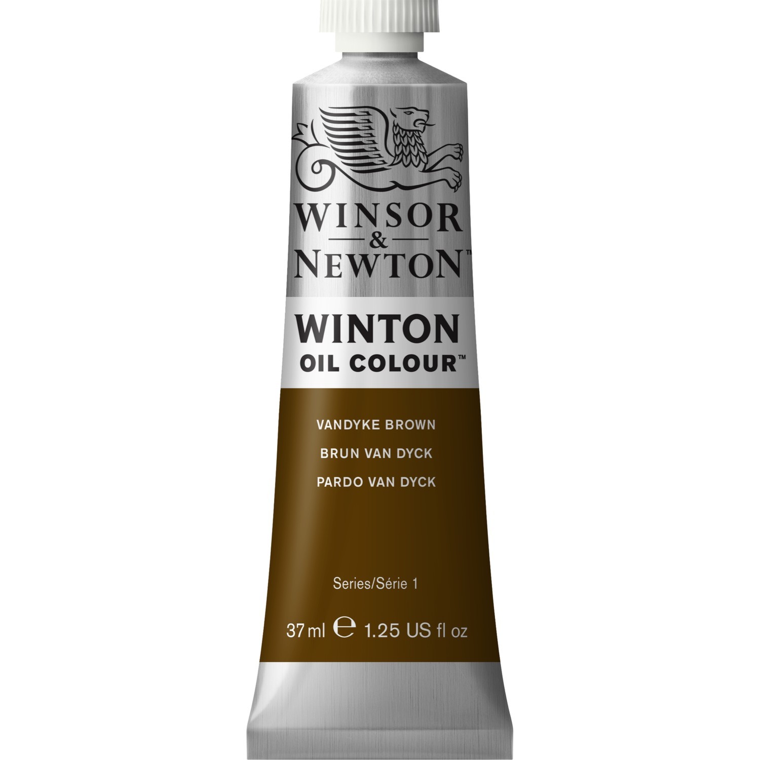 Winsor and Newton 37ml Winton Oil Colours - Vandyke Brown Image 1