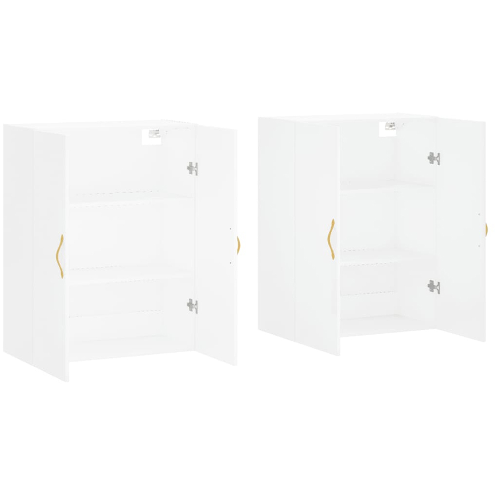 vidaXL 2 Door White Wall Mounted Cabinet Image 4
