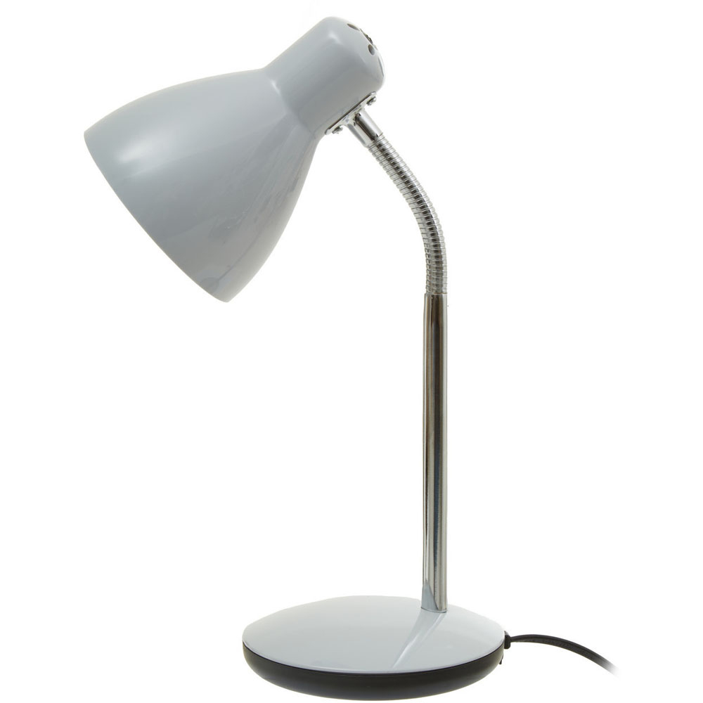 Premier Housewares Finley Grey Desk Lamp Image 1