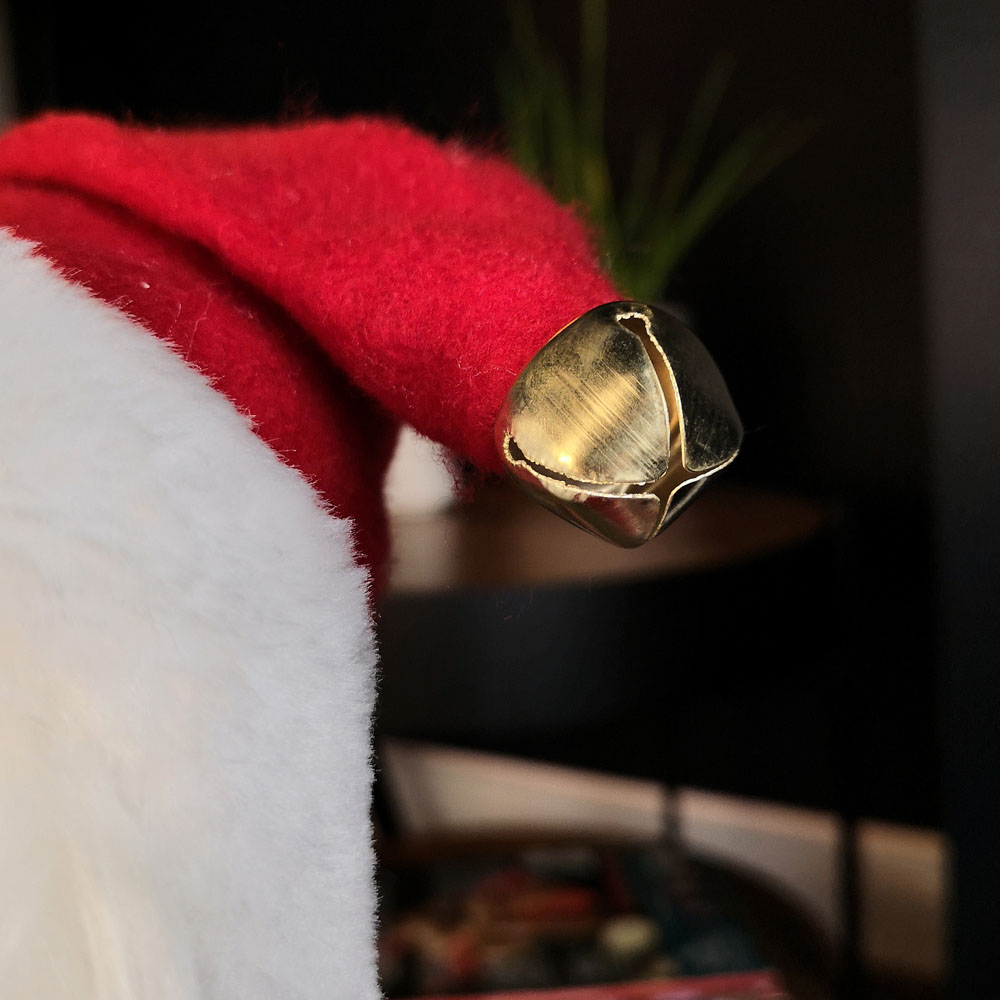 Samuel Alexander Red Standing Santa Claus with Present and Green Sack Decoration 60cm Image 7