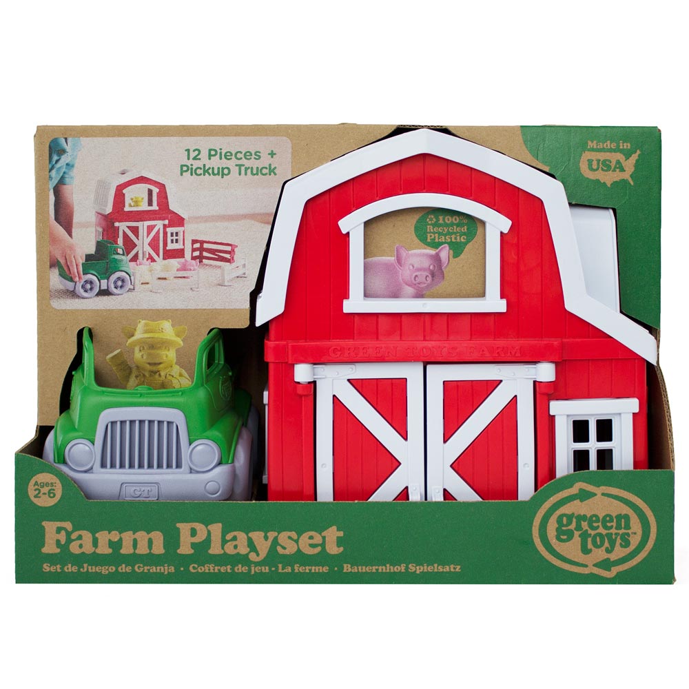 BigJigs Toys Green Toys Farm Playset Image 6