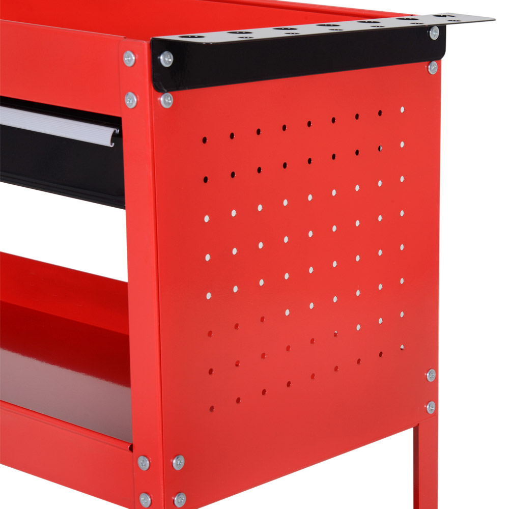 Durhand Red 3 Shelf Tool Trolley Image 6