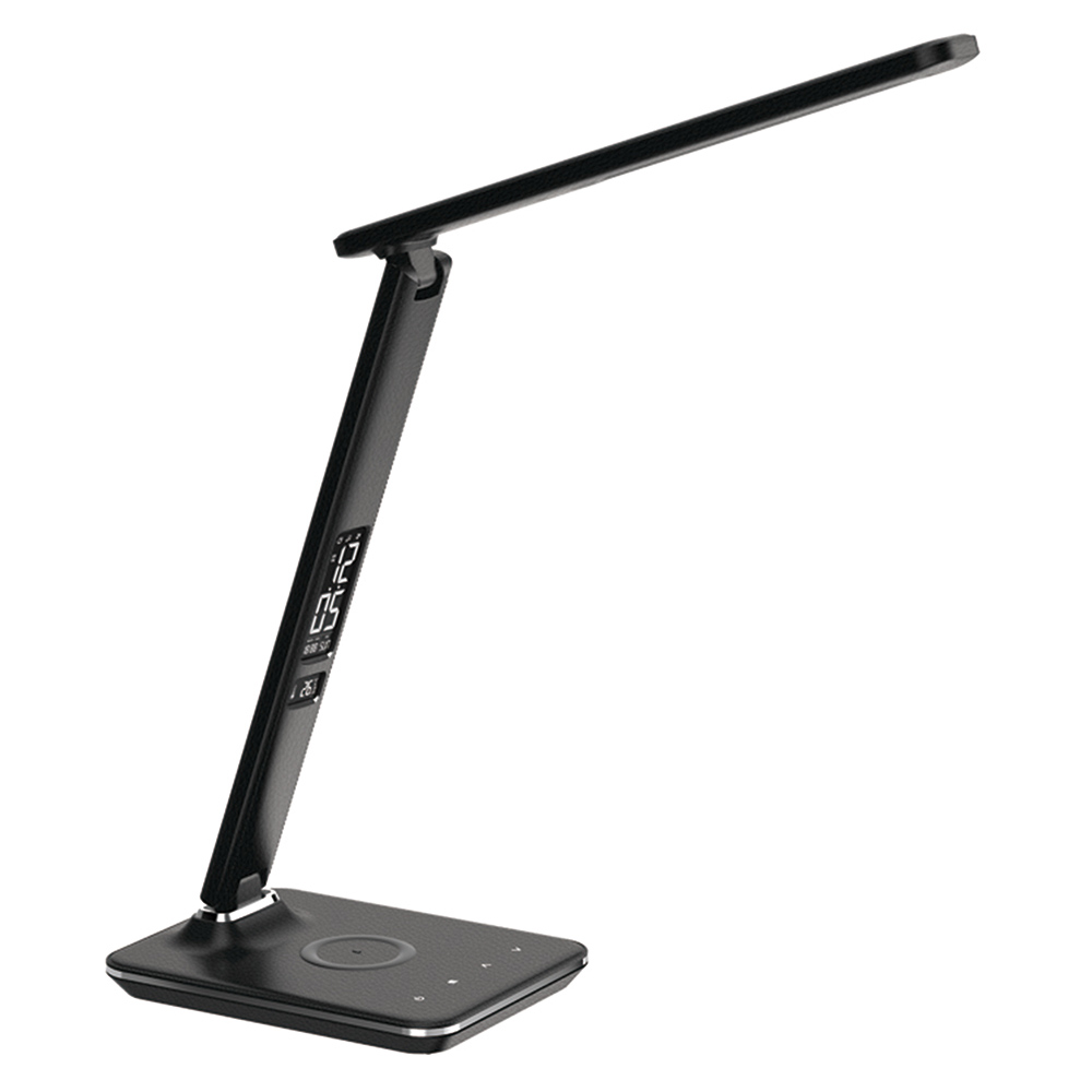 Groov-e Ares Black LED Desk Lamp with Wireless Charging Image 3