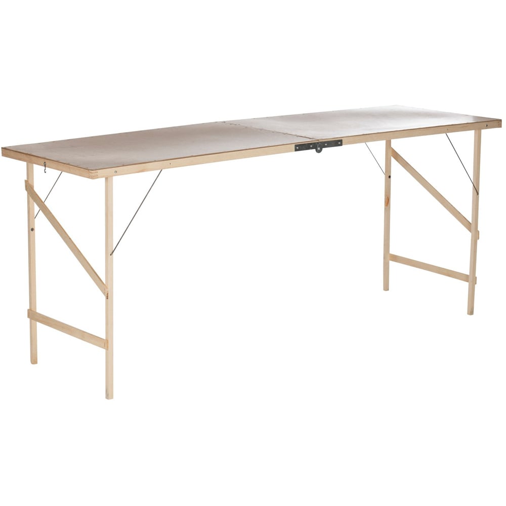 Hardboard Wood Wallpaper Pasting Table Image 1