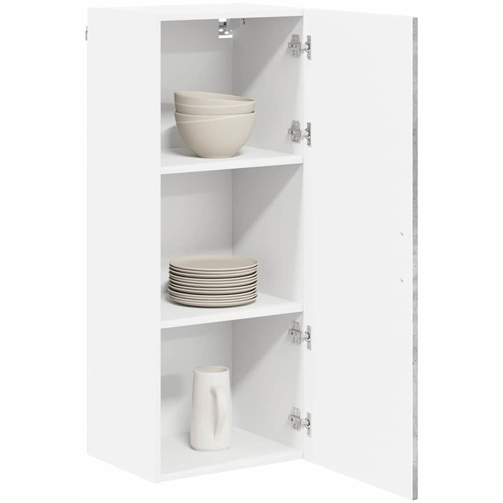 vidaXL Single Door Concrete Grey Kitchen Wall Cabinet Image 3