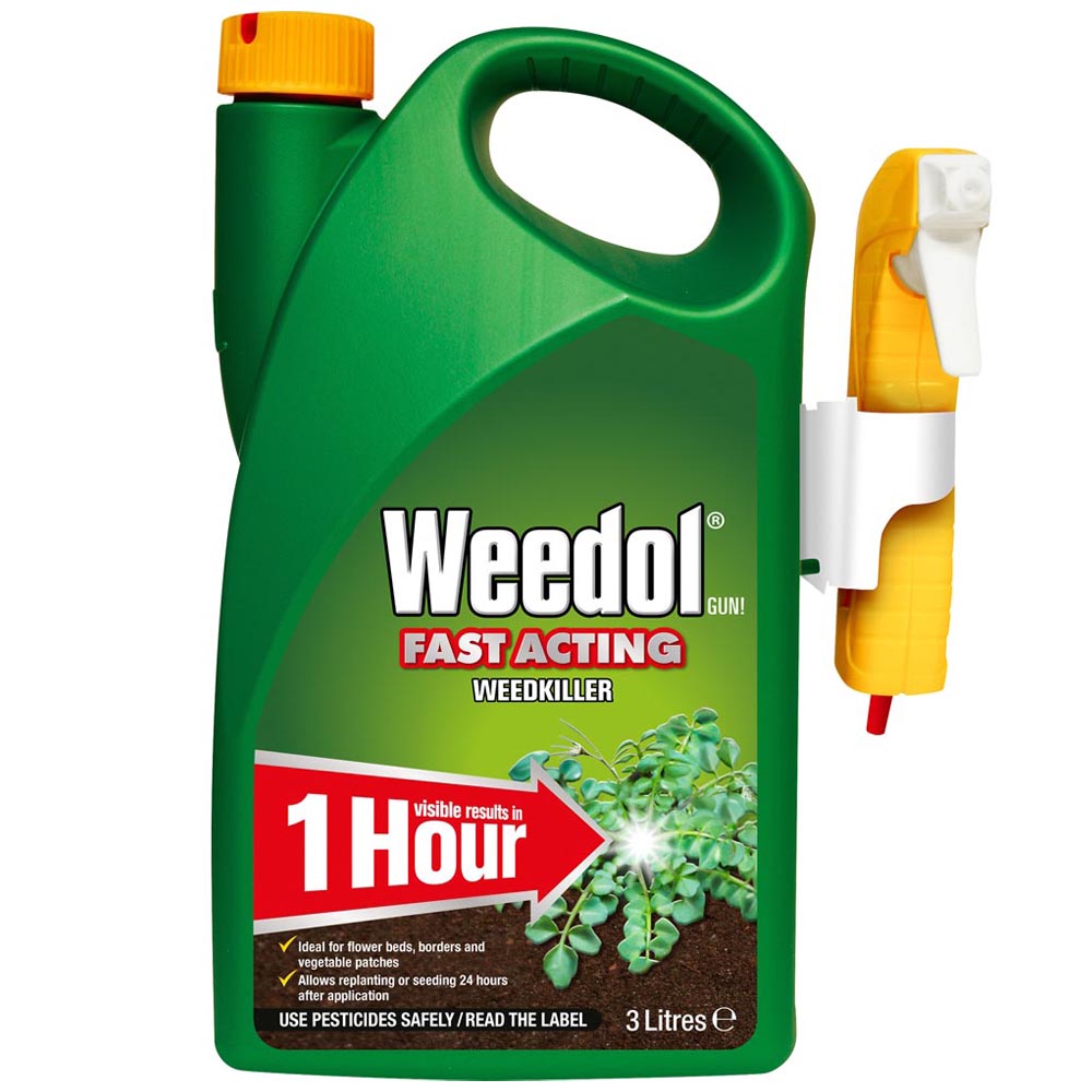 Weedol Gun Ready-To-Use Fast Act Weedkiller 3L Image 1