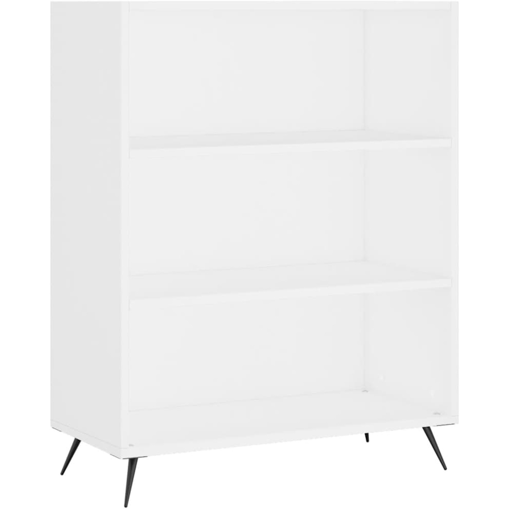 vidaXL 2 Door 3 Open Shelf High Gloss White Highboard Image 5