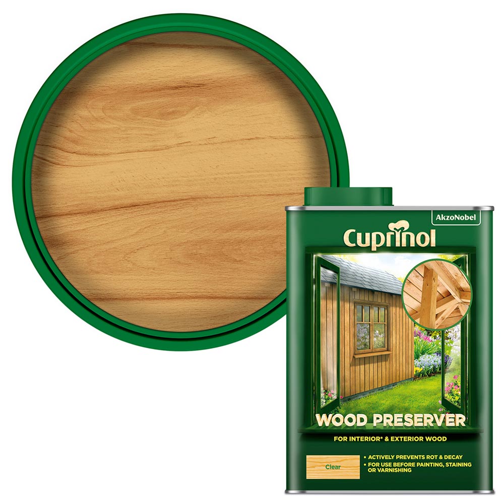 Cuprinol Clear Wood Preserver 1L Image 1