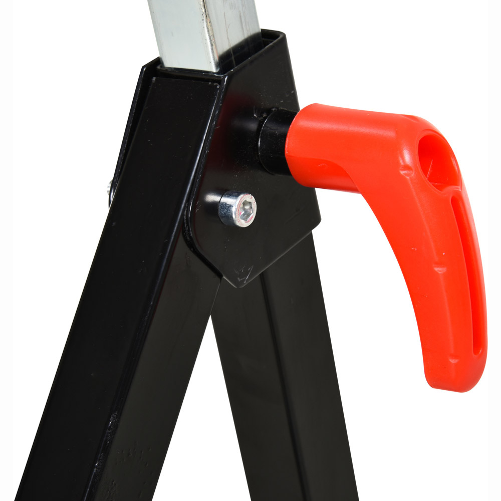 HomCom Black Folding Roller Stand Support Image 3