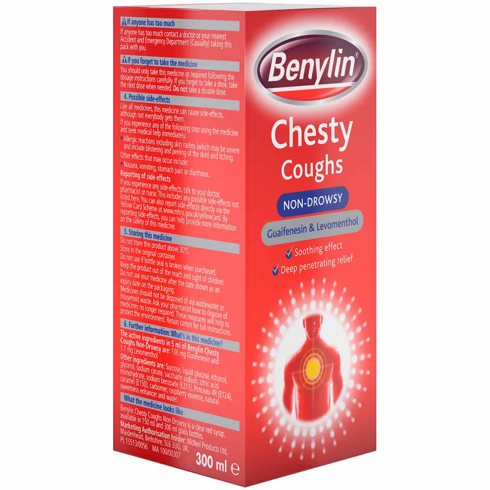 Benylin Chesty Cough Non Drowsy 300ml Image 2