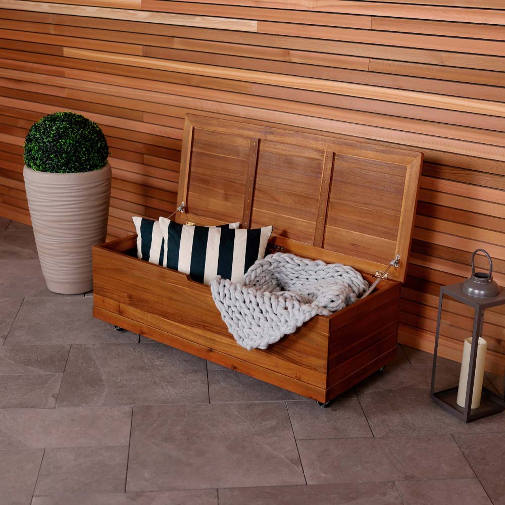 Charles Bentley Acacia Garden Storage Box Image 2