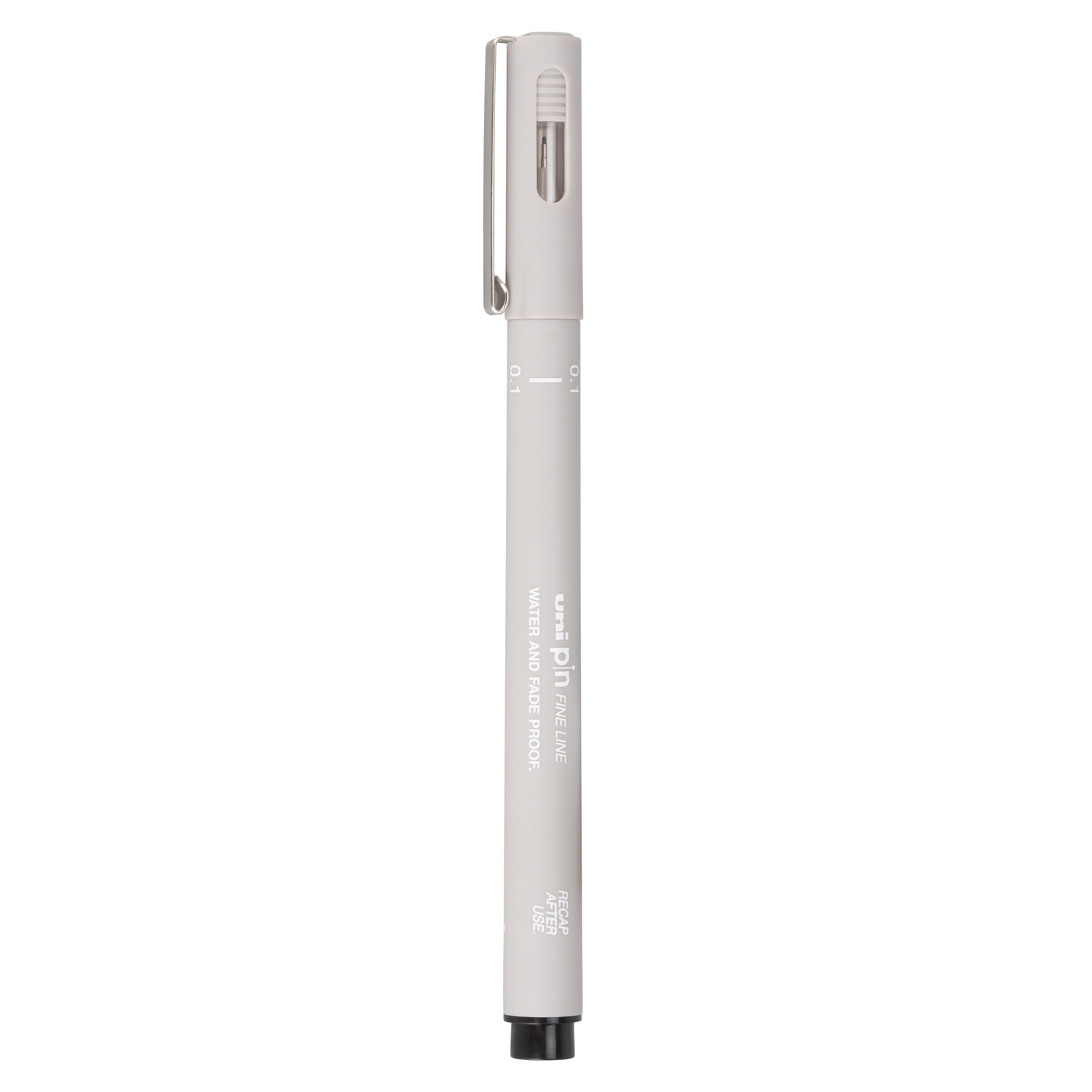Uniball Pin Fine Liner Drawing Pen - Light Grey / 0.1mm Image 1