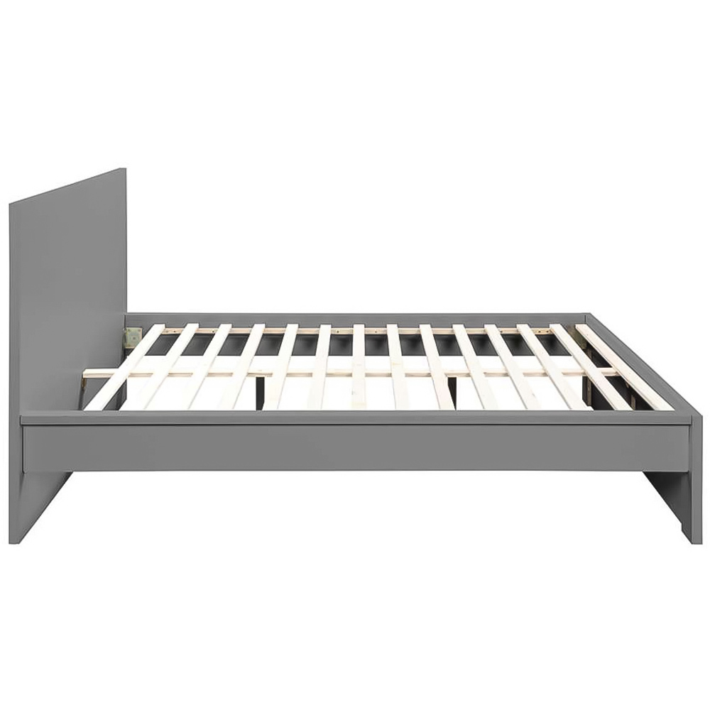 Oslo King Size Grey Bed Image 4