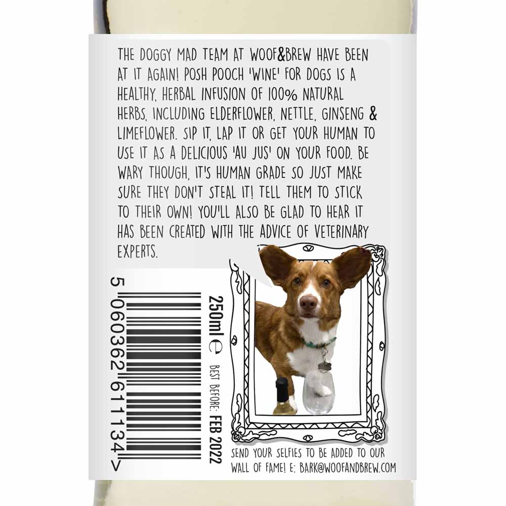 Woof & Brew Posh Pooch Dog Wine 2 x 250ml Image 6