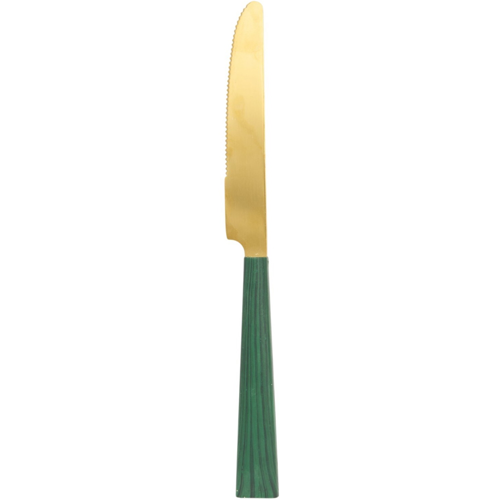 Emerald Gold Cutlery Set Image 7