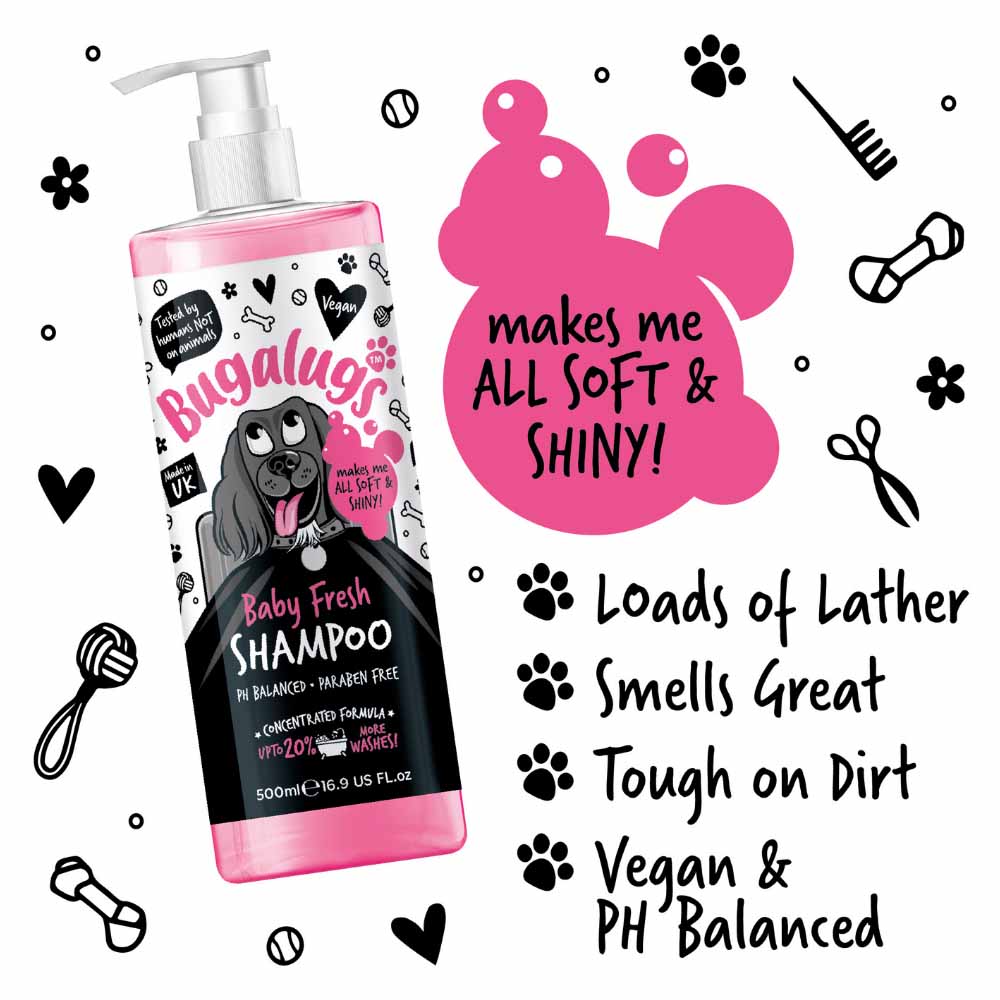 Bugalugs Baby Fresh Dog Shampoo 500ml Image 2