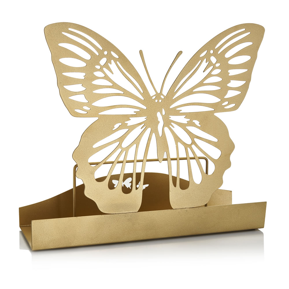 Wilko Butterfly Metal Letter Rack Image 1