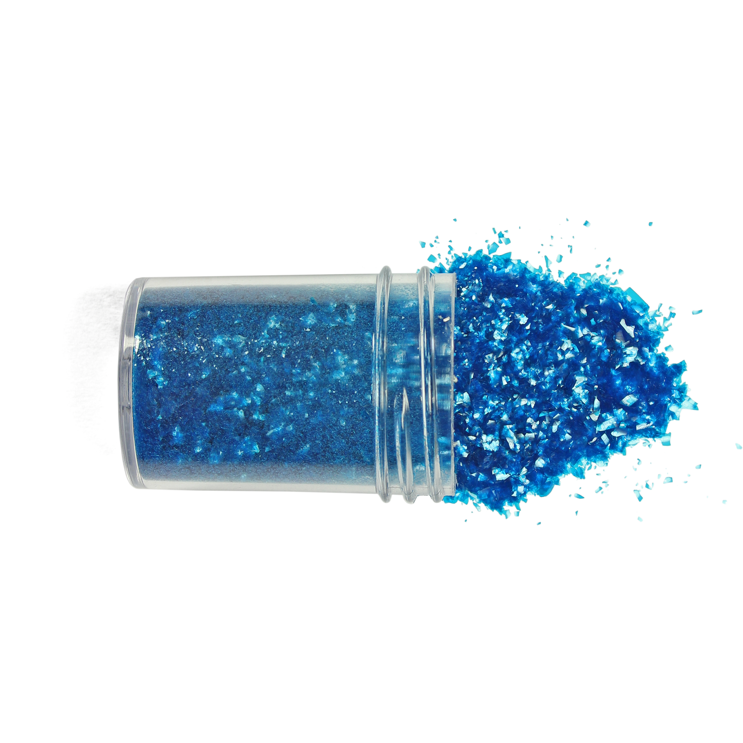 Edible Glitter Flakes - Blue Image 3