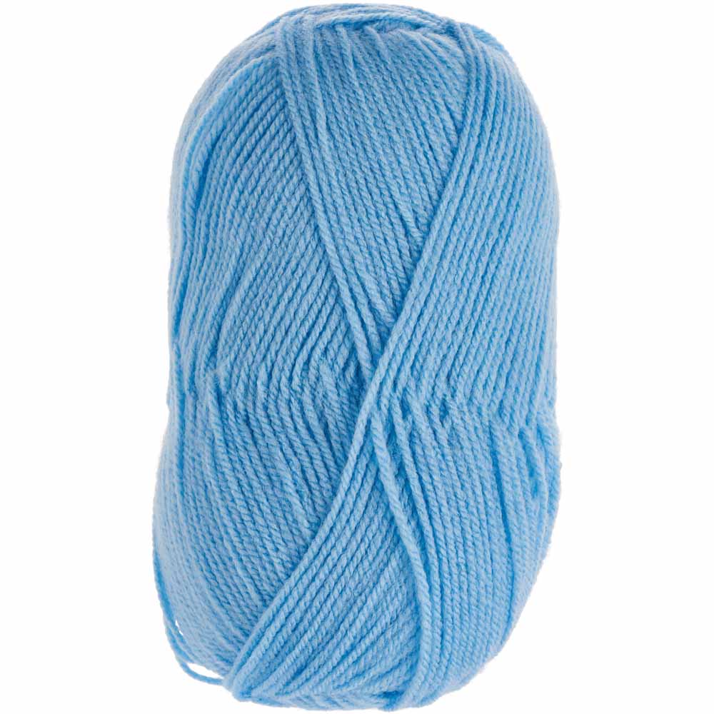 Wilko Double Knit Yarn Mid Blue 100g Image 1
