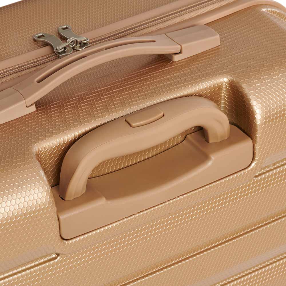 Wilko Hard Shell Suitcase Gold 21 inch Image 4