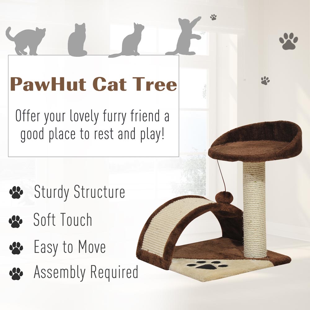 PawHut Cat Tree Scratching Scratcher Image 7