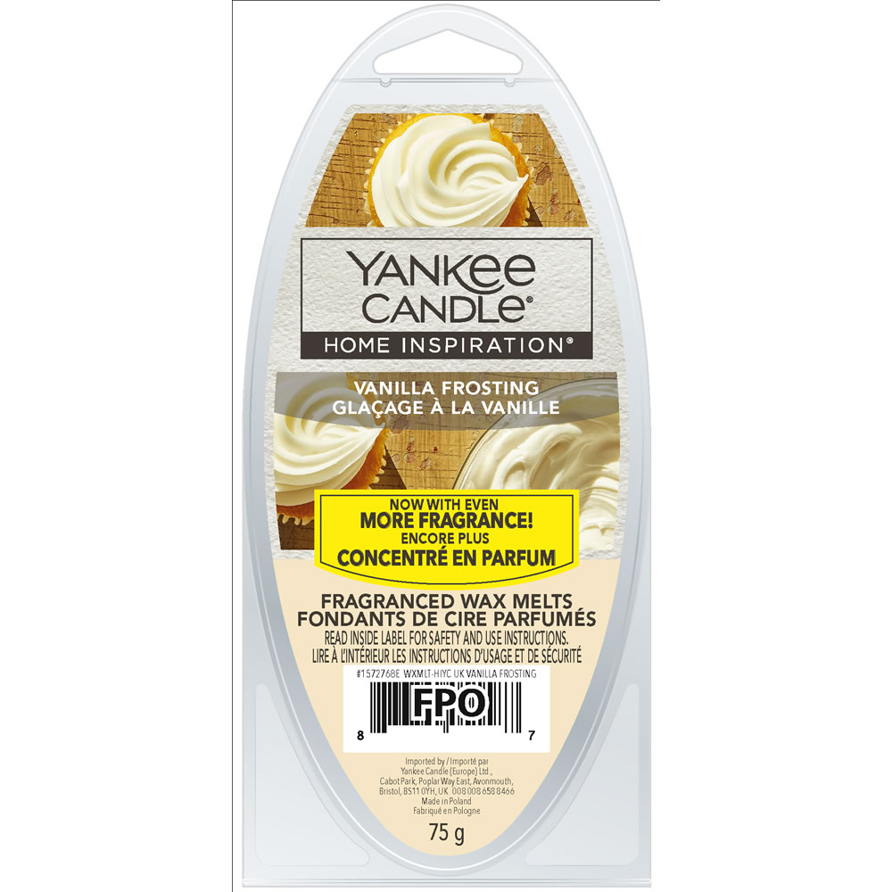 Yankee Candle Vanilla Frosting Wax Melts 6 pack Image 1