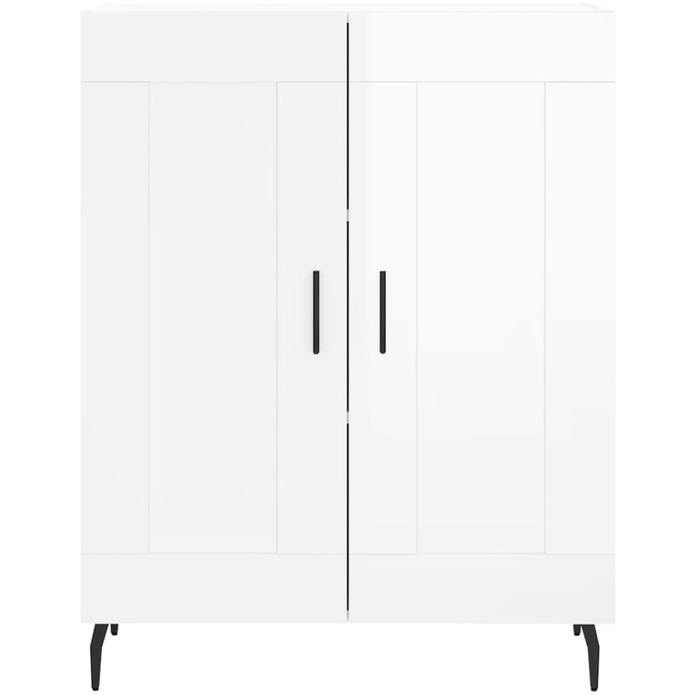 vidaXL 2 Door High Gloss White Sideboard Image 5