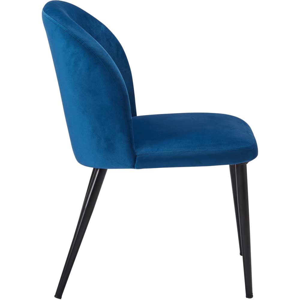 Zara Set of 2 Blue Dining Chair Image 3